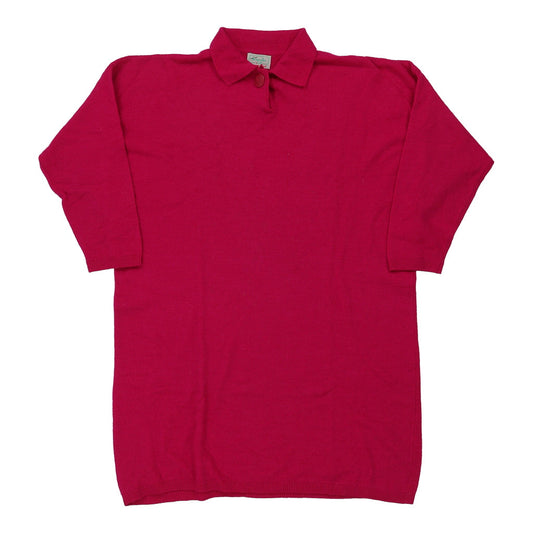 Vintage pink Benetton Jumper Dress - womens x-large