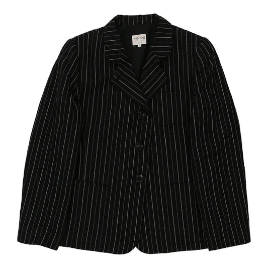 Vintage black Armani Blazer - womens medium