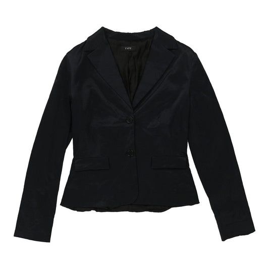 Vintage Type Blazer - Small Navy Polyester