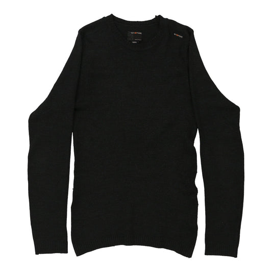 Vintage Energie Jumper - Small Black Wool