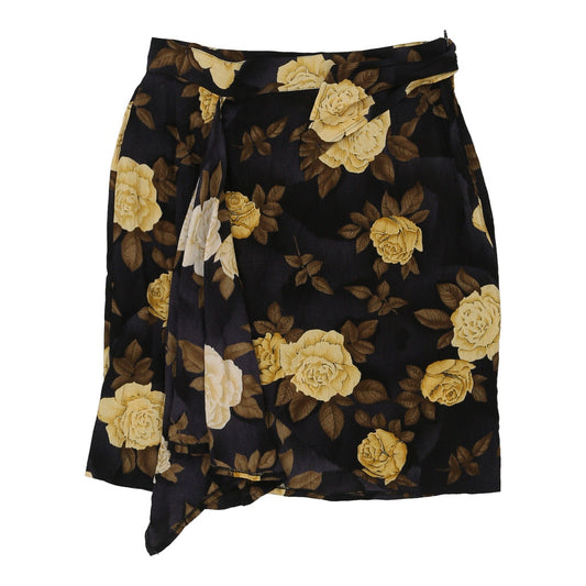 Vintage Unbranded Floral Skirt - Medium Multicoloured Viscose