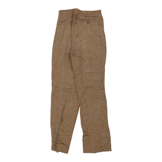 Vintage brown 1960's Unbranded Trousers - womens 26" waist
