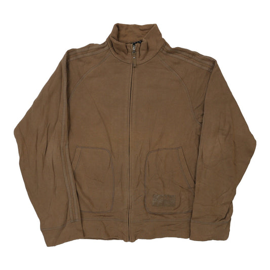 Vintage beige Adidas Zip Up - mens large