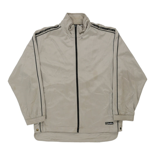 Vintage Lotto Track Jacket - XL Beige Polyester
