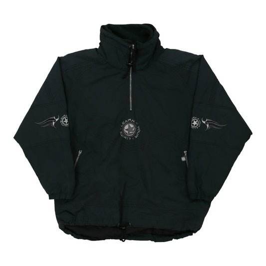 Vintage Wild Wind Oversized Windbreaker - XL Grey Polyester