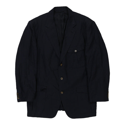Vintage Roberto Gandolfi Blazer - Large Navy Linen