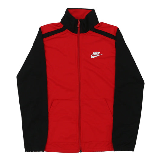 Vintage Age 12-13 Nike Track Jacket - Medium Red Polyester