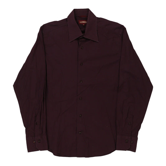 Vintage Carrera Shirt - Medium Burgundy Cotton