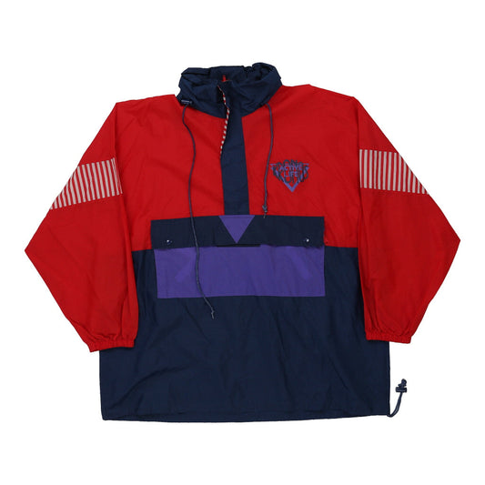 Vintage Kronos Windbreaker - 2XL Red Nylon