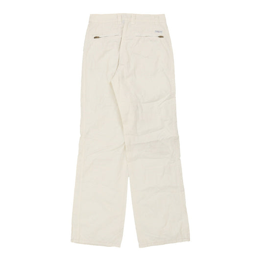 Vintage Murphy & Nye Double Knee Trousers - 28W UK 8 Cream Cotton
