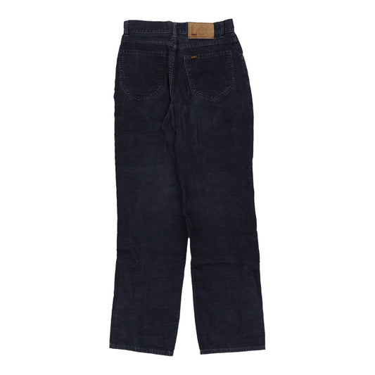 Vintage Lee Cord Trousers - 26W UK 8 Navy Cotton