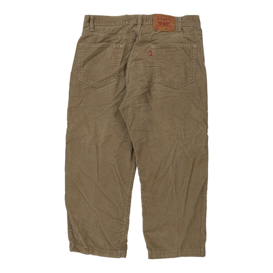 Vintage beige 505 Levis Cord Trousers - womens 36" waist