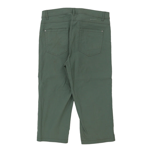 Vintage 3/4 length Laura Torelli Shorts - 34W 19L Green Cotton