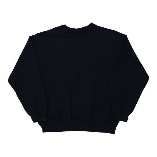 Vintage navy Blank Unbranded Sweatshirt - mens x-large