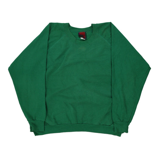 Vintage green Made in USA Blank Hometown Southern Sweats Sweatshirt - mens x-large