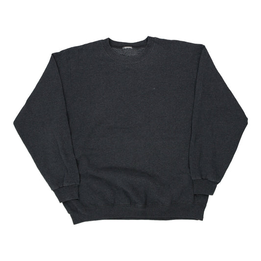 Vintage grey Blank Unbranded Sweatshirt - mens x-large