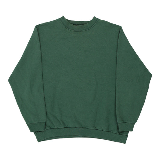 Vintage green Blank Fashion Gear Sweatshirt - womens large