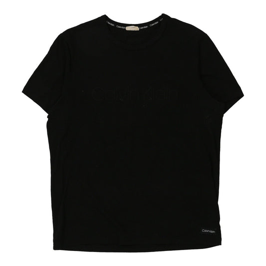 Vintage Calvin Klein T-Shirt - Large Black Cotton