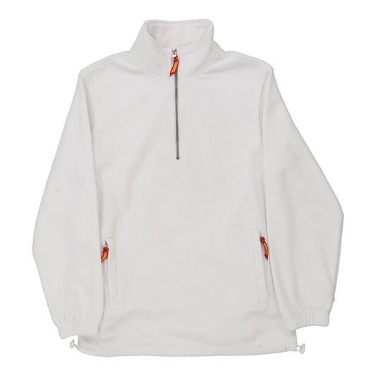 Vintage Fusillo Fleece - Medium White Polyester