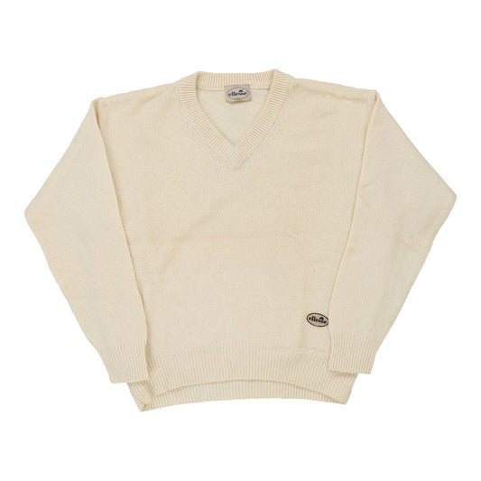 Vintage beige Ellesse Jumper - mens large