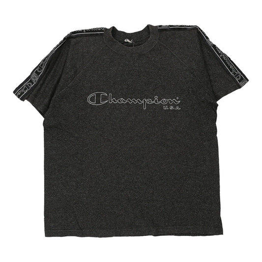 Vintage grey Champion T-Shirt - mens large