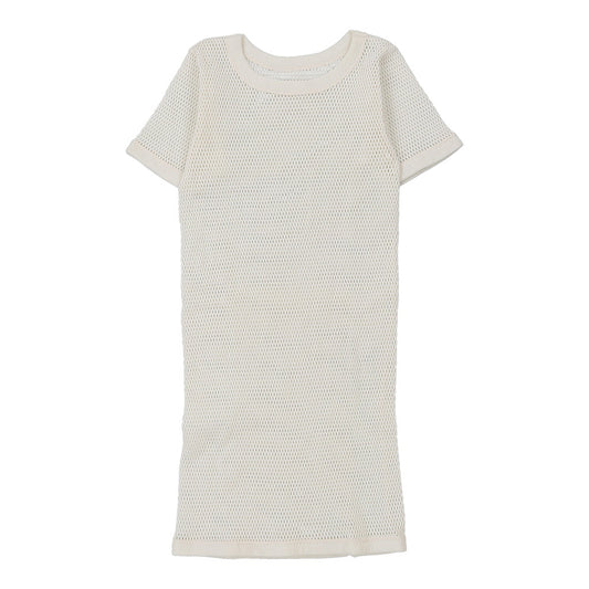 Vintage Unbranded Mesh Top - XS White Cotton