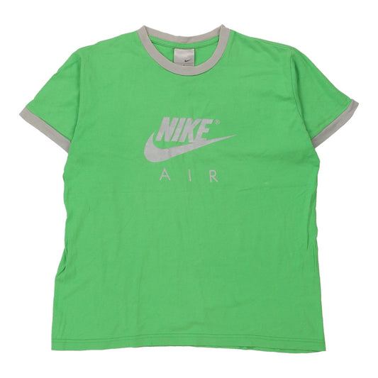 Vintage Nike Spellout T-Shirt - Large Green Cotton