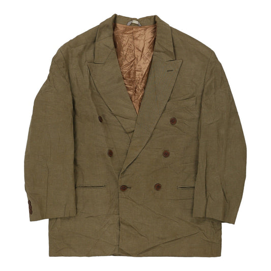 Vintage 1980's Dino Del Bene Blazer - Large Khaki Wool Blend