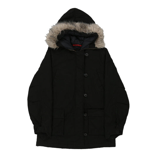 Vintage Kappa Jacket - Medium Black Polyester Blend