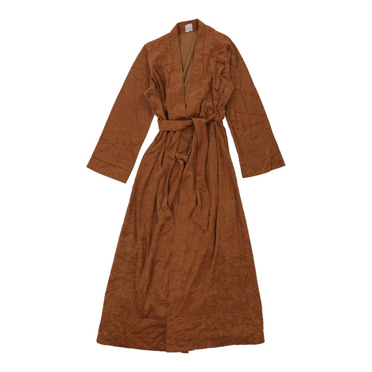 Vintage Unbranded Trench Coat - Small Brown Cotton