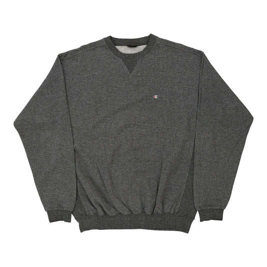 Vintage Champion Sweatshirt - 2XL Grey Cotton Blend