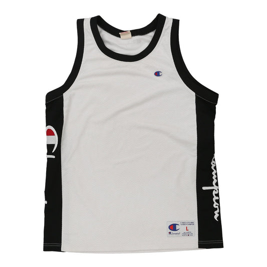 Vintage Champion Jersey - Large White Polyester