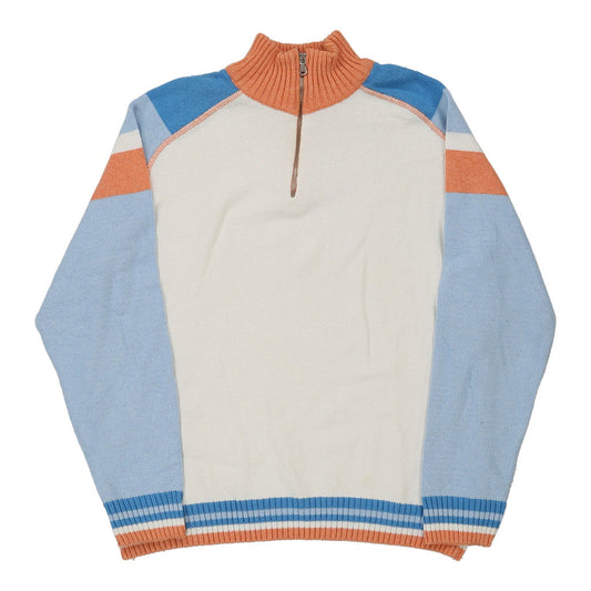 Vintage Blustaff 1/4 Zip - Large Cream Cotton