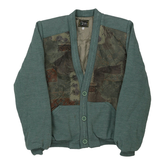 Vintage 1980's Valtris Cardigan - Small Blue Wool Blend