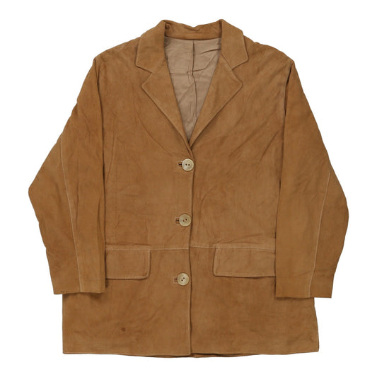 Vintage Unbranded Suede Jacket - Medium Brown Leather