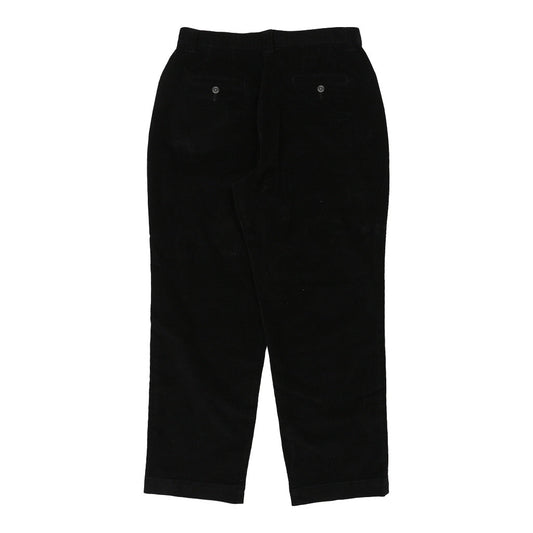 Vintage Lee Cord Trousers - 32W 28L Black Cotton