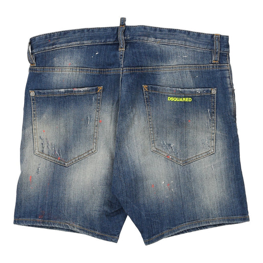 Vintage Dsquared Icon Denim Shorts - 35W 7L Blue Cotton