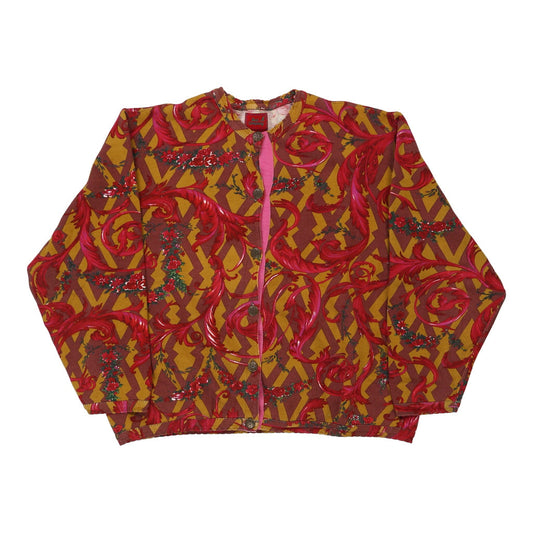 Vintage Best Company Cardigan - 2XL Red Cotton