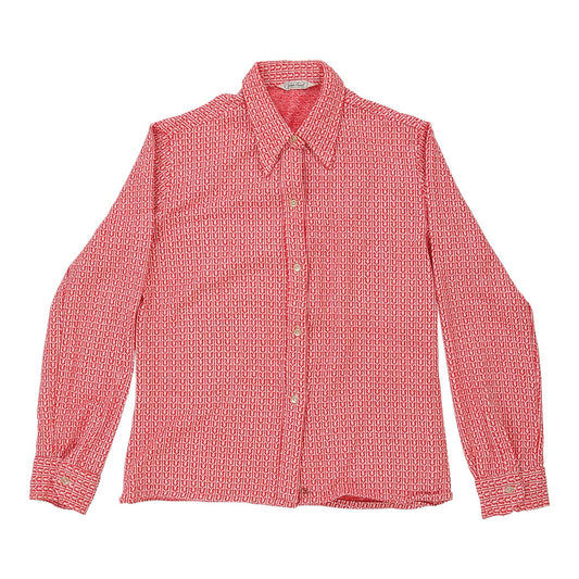 Vintage 1970's Jean Paul Shirt - Medium Red Cotton