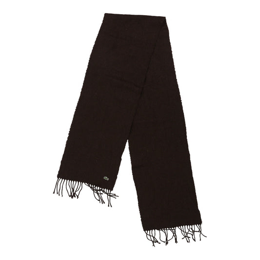 Vintage Lacoste Scarf - No Size Brown Wool