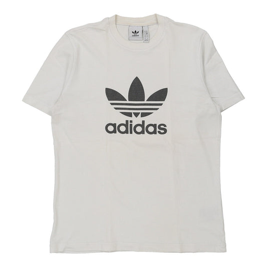 Vintage Adidas Spellout T-Shirt - Medium White Cotton