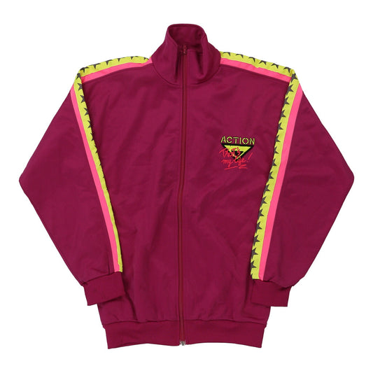 Vintage Chihuahua Track Jacket - Medium Pink Polyester