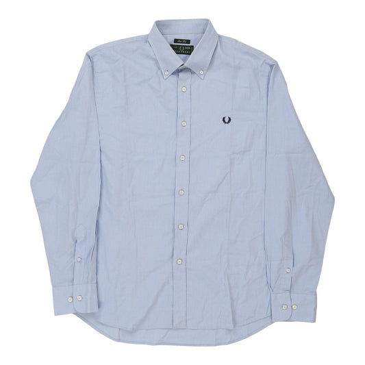 Vintage Fred Perry Slim Fit Shirt - 3XL Blue Cotton