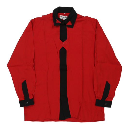 Vintage 1980's Copy Right Shirt - XL Red Cotton