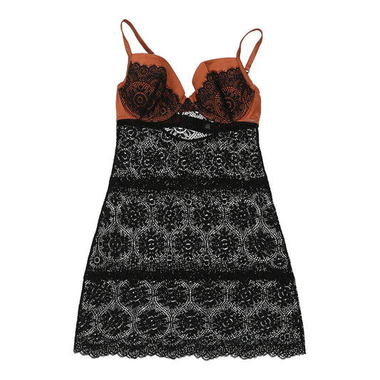 Vintage Esprit Lace Dress - Small Black Polyester Blend