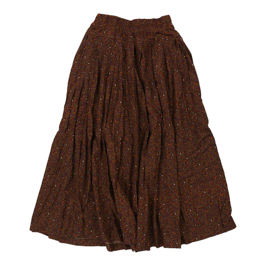 Vintage F. Martinez Skirt - Small Brown Polyester Blend