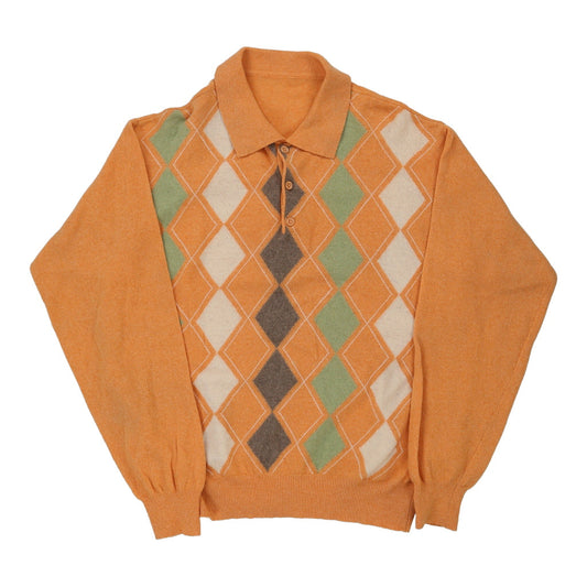 Vintage orange Unbranded Jumper - mens large