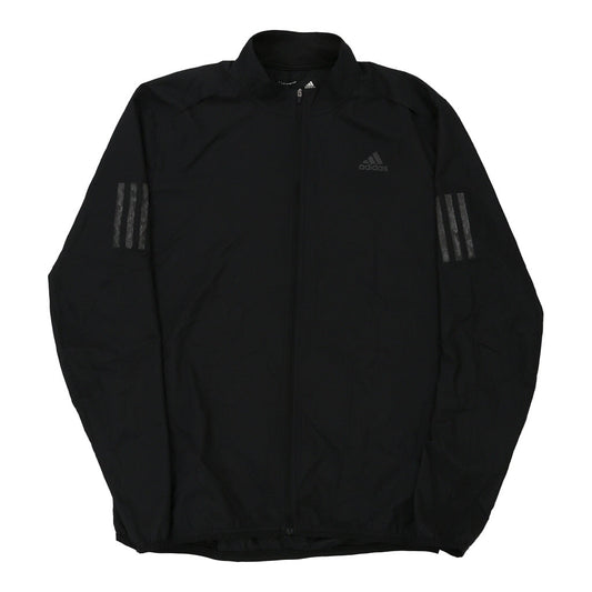 Vintage Adidas Jacket - Small Black Polyester