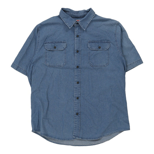 Vintage Wrangler Denim Shirt - XL Blue Cotton