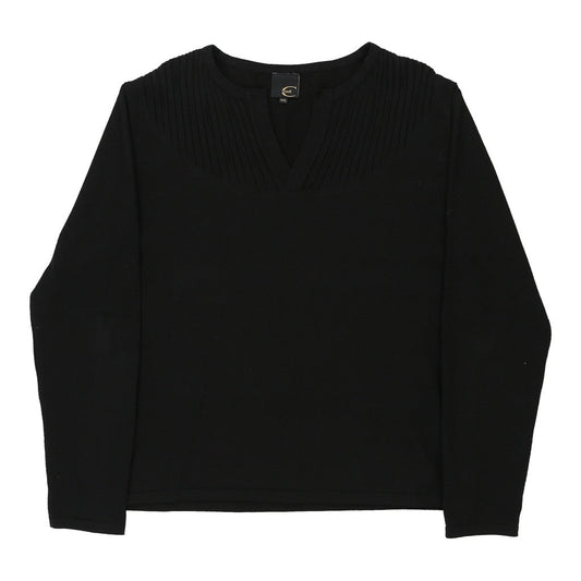 Vintage Just Cavalli Jumper - 2XL Black Cotton